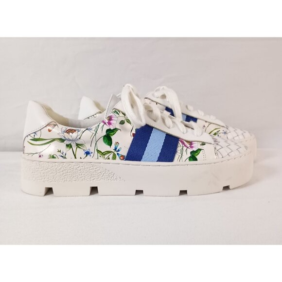 Johnny Was Shoes - Johnny Was Downtown Fiska Multicolor Leather Sneakers Women 7 Authentic $268